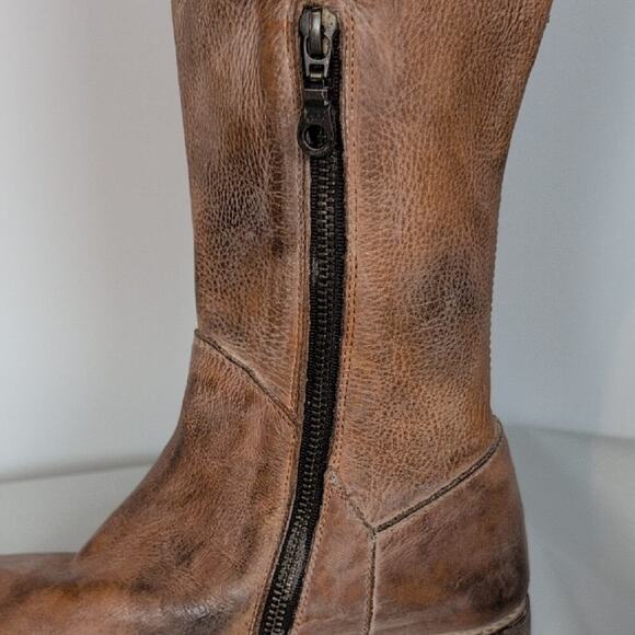 Bed Stu Manchester Knee High Leather Lace Back Boots - Picture 11 of 16